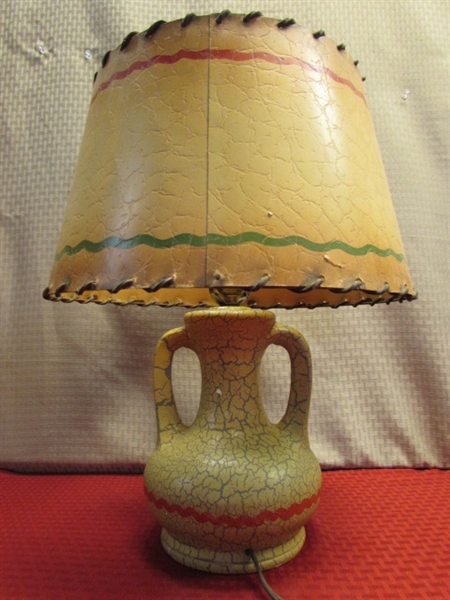 A LITTLE SOUTHWEST FLAIR - COLORFUL RETRO FOLK ART LAMP