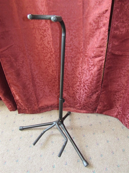 BAND EQUIPMENT - GUITAR STAND & MIC STAND 