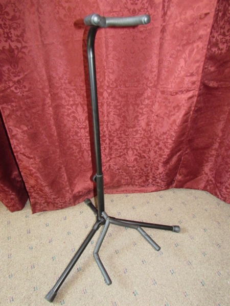 BAND EQUIPMENT - GUITAR STAND & MIC STAND 