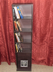 DVD STORAGE UNIT WITH DVDS & MORE