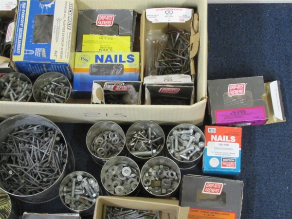 NAILS, SCREWS, NUTS & BOLTS FOR THE FAMILY BUILDER