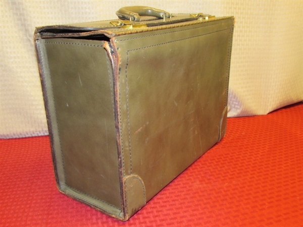 TWO NICE U.S. MADE BRIEFCASES, PAPER CUTTER & BOOKS TO FURTHER YOUR EDUCATION