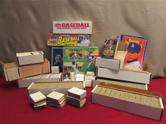 HUGE BASEBALL CARD COLLECTION WITH THOUSANDS OF CARDS!