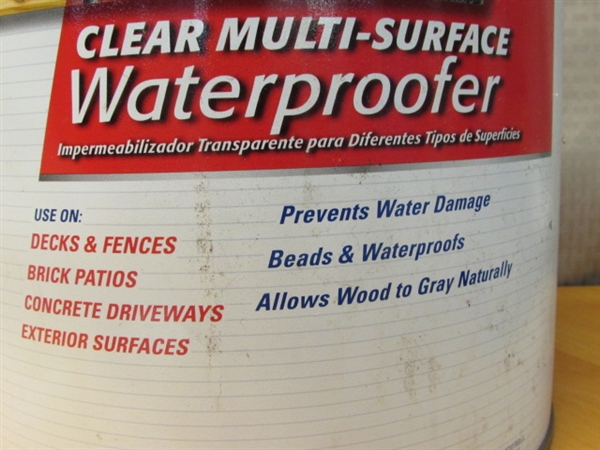 PARTIAL 5 GALLON CAN THOMPSON'S WATERSEAL