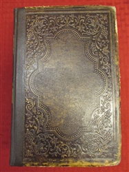 BEAUTIFUL ANTIQUE EMBOSSED LEATHER BOUND BOOK "HISTORY OF THE CIVIL WAR IN AMERICA" 1863 ! ! !