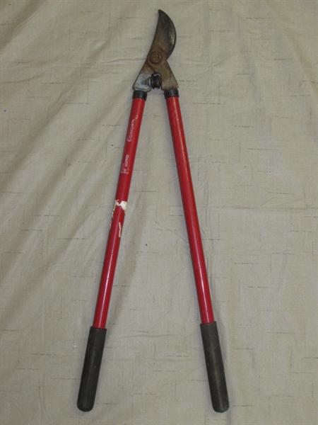 TOOLS FOR THE GARDEN SHED-USA MADE PRUNING SAW, DRAIN SPADE, CULTIVATORS, LOPPERS, PICK AXE, HOE & MORE