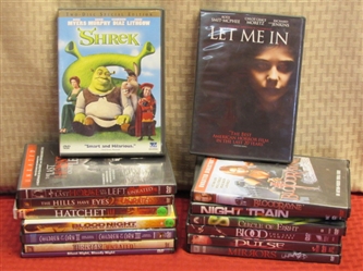 HALLOWEEN DVDS-HORROR, SPOOKY, EVEN ONE FOR THE KIDS!