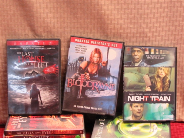 HALLOWEEN DVD'S-HORROR, SPOOKY, EVEN ONE FOR THE KIDS!