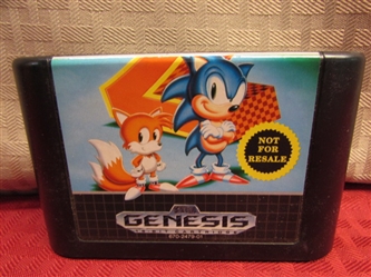 STILL HAVE YOUR SEGA GENESIS SYSTEM?  SONIC THE HEDGEHOG 2 FOR YOUR GAMING ENJOYMENT