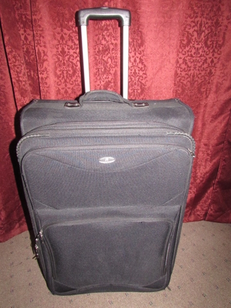 PLANNING A TRIP?  TWO LARGE ROLLING SUITCASES FOR ALL YOUR TRAVEL NECESSITIES