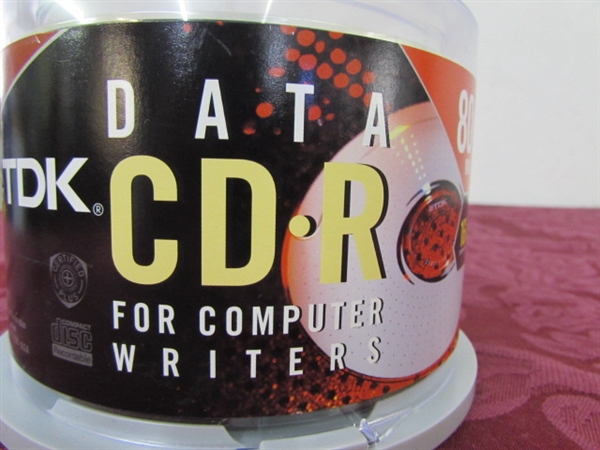 UNOPENED TDK CD-R COMPUTER DISC 100 COUNT