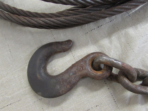 HEAVY CHOKE CABLE AND CHAIN FOR THE BIG JOBS