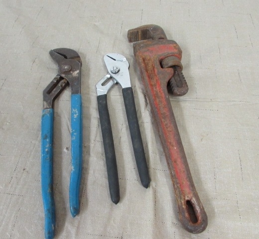 A GREAT BLEND OF HAND TOOLS, TORCH, CHANNEL LOCKS , WRENCHES & MORE
