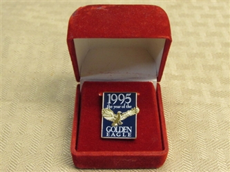 COMMEMORATIVE 1995 THE YEAR OF THE GOLDEN EAGLE PIN