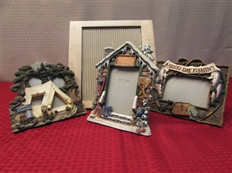 FOUR VERY DETAILED VINTAGE PICTURE FRAMES