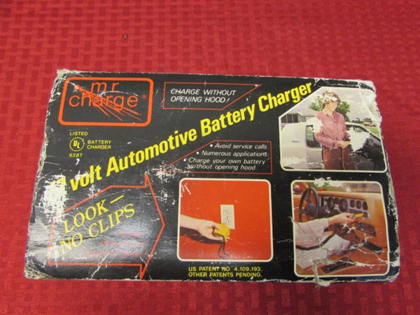 SHOP SUPPLIES MOTOR OIL-BATTERY CHARGER-AVIATION OIL-OIL FUNNELS & MORE