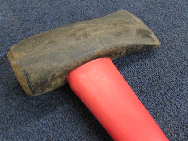 CHOP YOUR OWN FIREWOOD WITH THIS TRUE TEMPER MAUL &  AXE