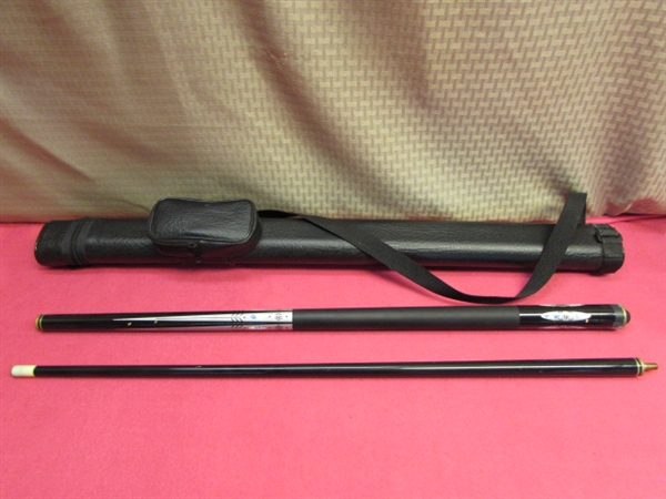 BE A REAL POOL SHARK WHEN YOU BRING YOUR OWN STICK!  NICE POOL STICK IN CARRY CASE