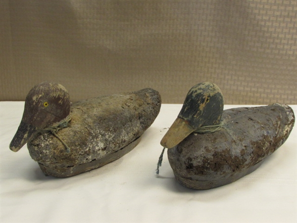 VINTAGE CORK & WOOD DUCK DECOYS