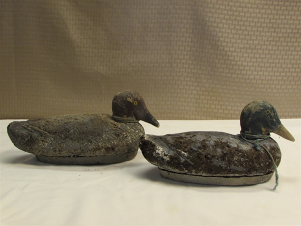 VINTAGE CORK & WOOD DUCK DECOYS