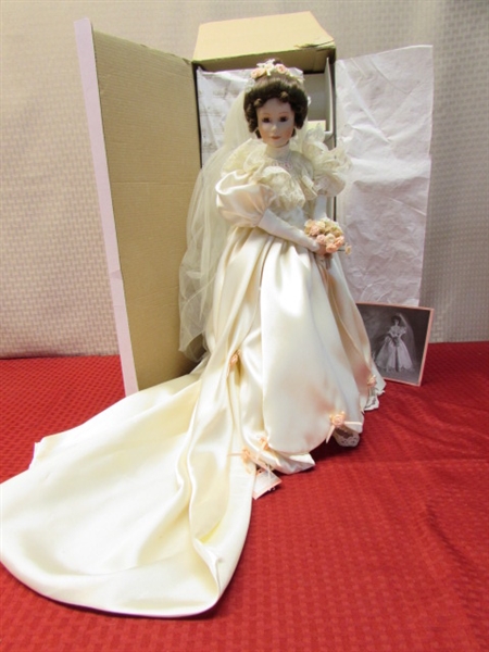 ELIZABETH, ASHTON DRAKE GALLERIES 1994 BRIDE DOLL IN ORIGINAL BOX