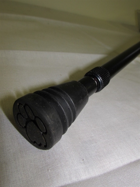 NICE TRACKS ADJUSTABLE WALKING STICK WITH REMOVABLE RUBBER TIP & STEEL SPIKE FOR ROUGH TERRAIN