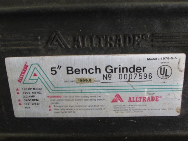 ALLTRADE 5 BENCH GRINDER