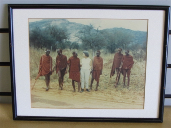 VINTAGE PHOTOGRAPHS, SOME FRAMED OF AFRICA, ITS ANIMALS & PEOPLE