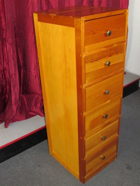 SIX DRAWER CHEST OF DRAWERS #2