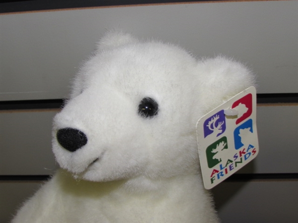 SNIFF, SNIFF! CUTE PUPPY HAND PUPPET THAT MAKES NOISE & POLAR BEAR FRIEND