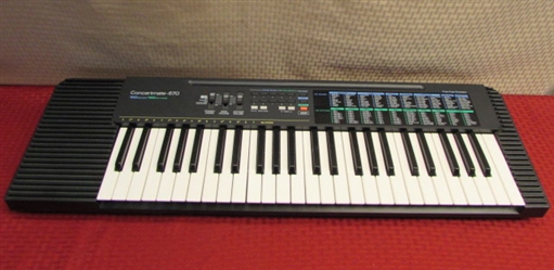 PLAY A TUNE ON THIS NICE CONCERTMATE 60 ELECTRONIC KEYBOARD