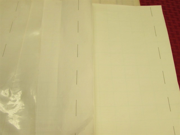 GIANT SKETCHBOOK OF FINE DRAWING PAPER, PENCILS & VARIOUS SIZES OF GRAPH PAPER