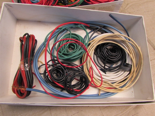 LOADS OF INSULATED ELECTRICAL WIRE, MANY DIFFERENT GAUGES