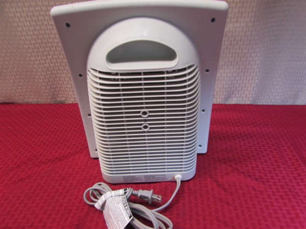 HOLMES ECOSMART HEATER & 27 ALOHA BREEZE COOLING TOWER FAN-HOT OR COLD AS YOU LIKE IT!