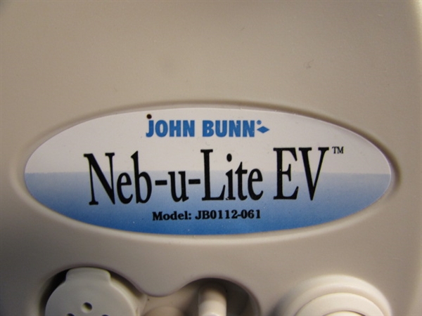 NEB-U-LITE EV NEBULIZER/AIR COMPRESSOR NO. JB112-061