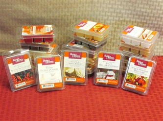 HOME SWEET SMELLING HOME! SIXTEEN NEW PACKS OF SCENTED WAX CUBES TO MAKE YOUR PLACE SMELL AMAZING