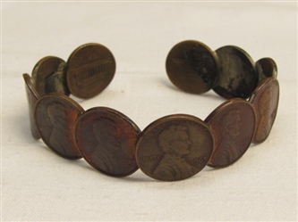 A PENNY FOR YOUR THOUGHTS? HOW ABOUT A PENNY CUFF BRACELET?