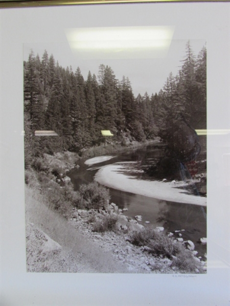 FOUR SIGNED & FRAMED BLACK & WHITE PHOTOGRAPHS BY W.C. MCCLELLAN SISKIYOU COUNTY SCENERY
