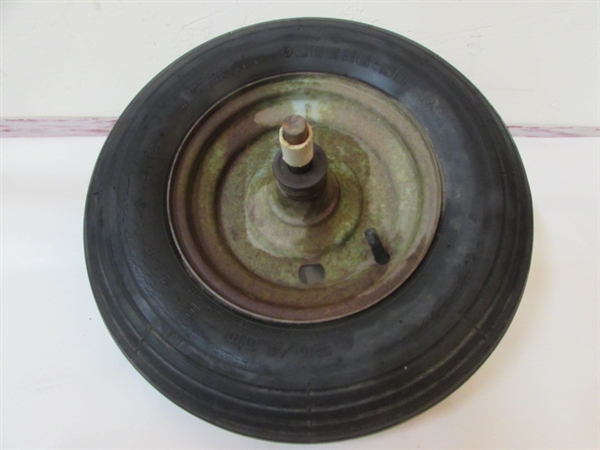 GET ROLLIN' INTO SPRING WITH THIS GREAT WHEELBARROW WHEEL - TIRE-SIZE 4.80/4.00-8