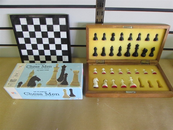 BOARD GAMES & PIECES-CHESS, CHECKERS, BACKGAMMON, DOMINOES & MORE!