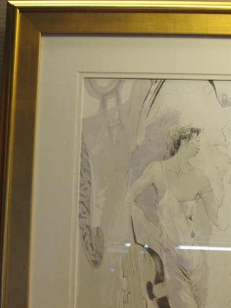 LARGE & ABSOLUTELY FABULOUS NUMBERED, SIGNED ORIGINAL PIECE BY JURGEN GORG, BEAUTIFULLY FRAMED