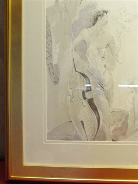 LARGE & ABSOLUTELY FABULOUS NUMBERED, SIGNED ORIGINAL PIECE BY JURGEN GORG, BEAUTIFULLY FRAMED