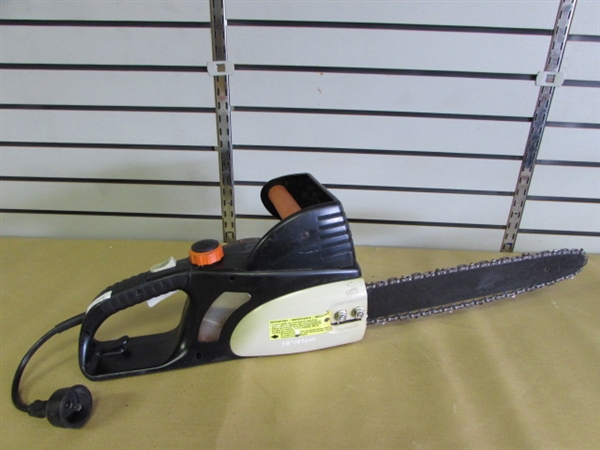 NICE US MADE ELECTRIC 16 CHAINSAW WITH EXTENSION CORD