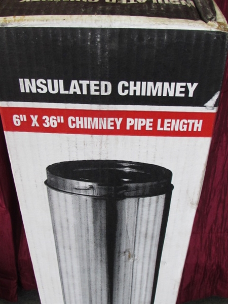 SUPERVENT INSULATED CHIMNEY PIPE-APPEARS TO BE NEW & NEVER USED!
