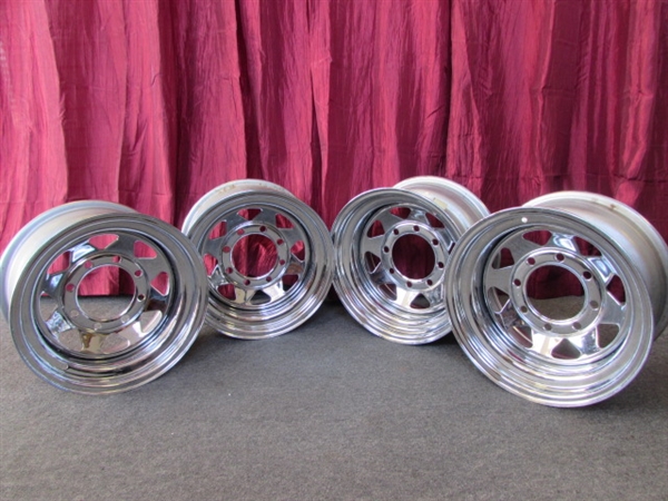 WOW! CHEVY/GMC, DODGE, FORD, & HUMMER OWNERS: THESE CHROME RIMS MAY BE FOR YOU!
