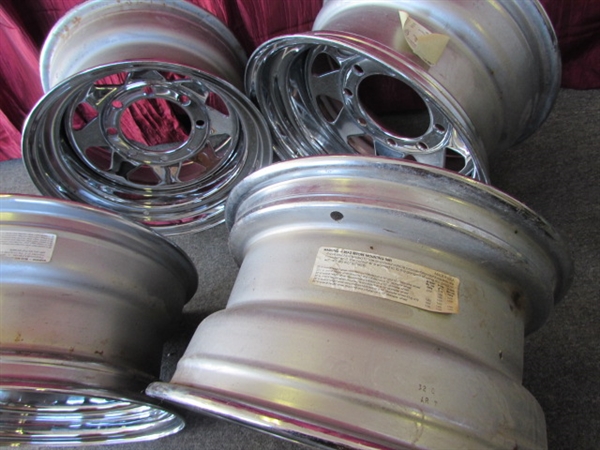 WOW! CHEVY/GMC, DODGE, FORD, & HUMMER OWNERS: THESE CHROME RIMS MAY BE FOR YOU!