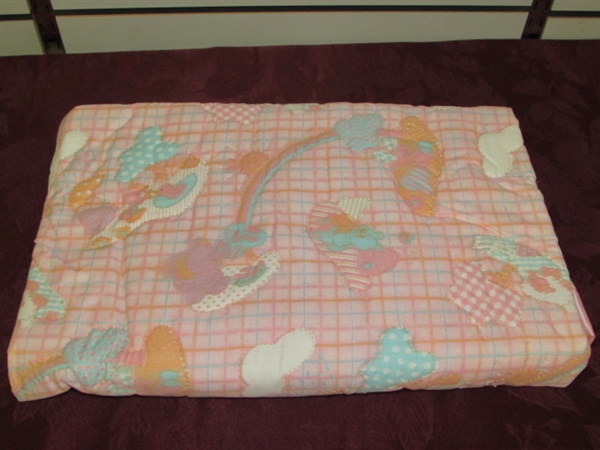 EXPERTLY HANDMADE & NEVER USED! TWO BABY BLANKETS, 4 SWEATERS, A HAT & BOOTIES