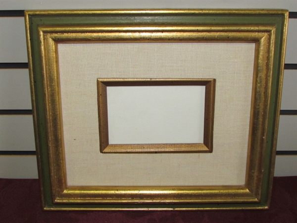 OODLES OF PICTURE FRAMES-WOOD, ORNATE ANTIQUED, METAL & MORE