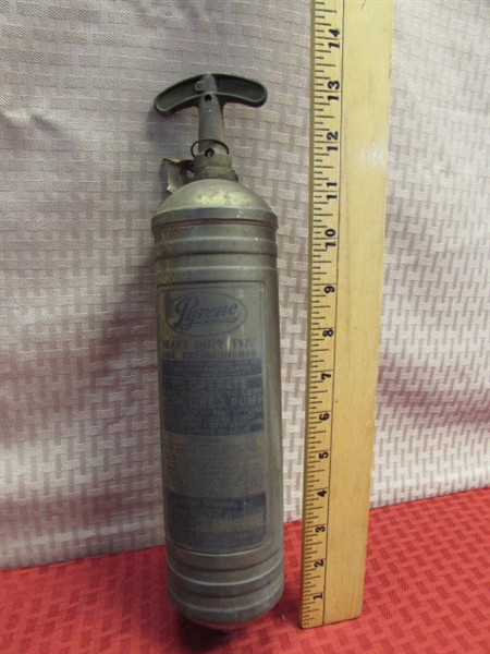 HARD TO FIND BRASS PYRENE HEAVY DUTY TYPE FIRE EXTINGUISHER