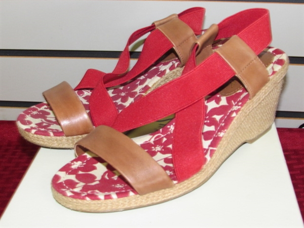 SEXY, STYLISH, NEW LADIES ESPADRILLES SANDALS & THEY ARE RED!!